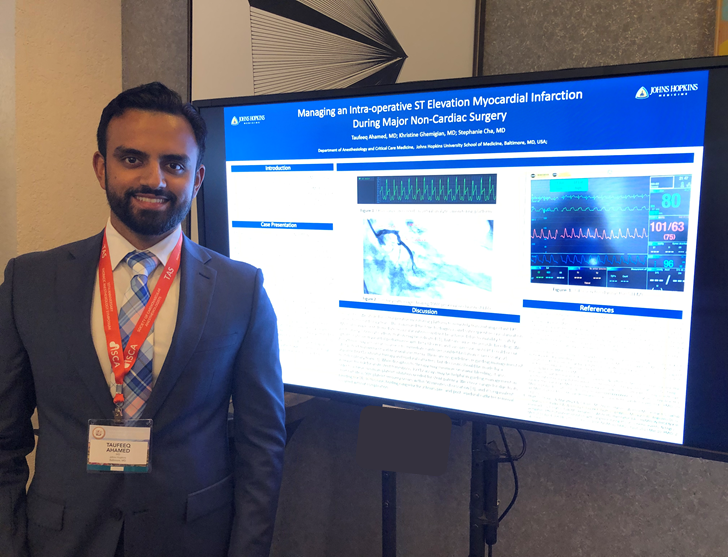ACCMeducation's tweet photo. Dr Taufeeq Ahamed, ACCM's CA1 extraordinaire, presented today at the 10th annual TAS meeting - in conjunction with the annual SCA meeting. @scahq @hopkinsaccm @ACCMResidency #SCATAS2022 https://t.co/1bqi0mJSAh