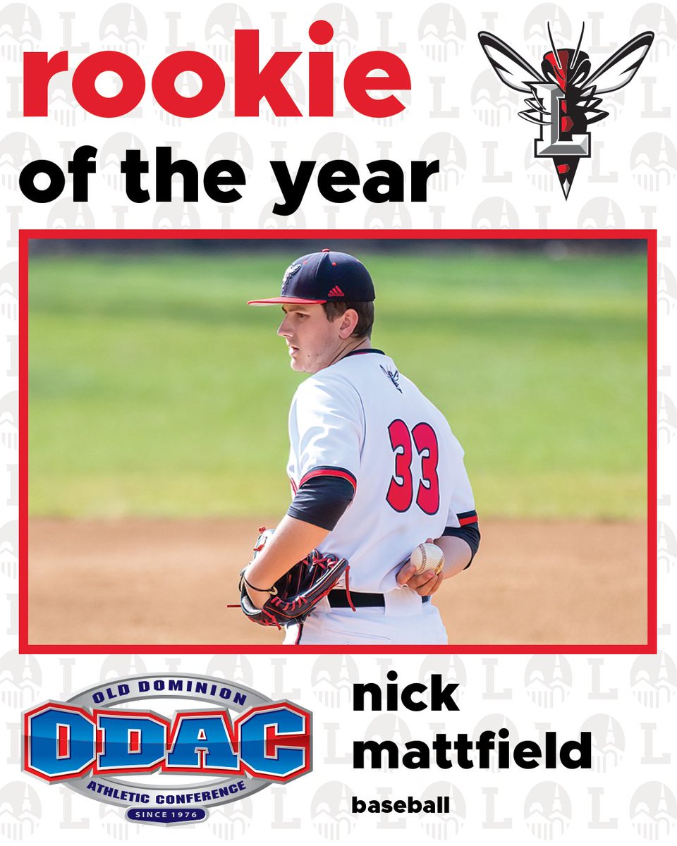 lynhornets's tweet photo. Nick Mattfield went 8-0 in the regular season and is the second ODAC rookie of the year for Lynchburg in a row! https://t.co/RWnBpNHEix