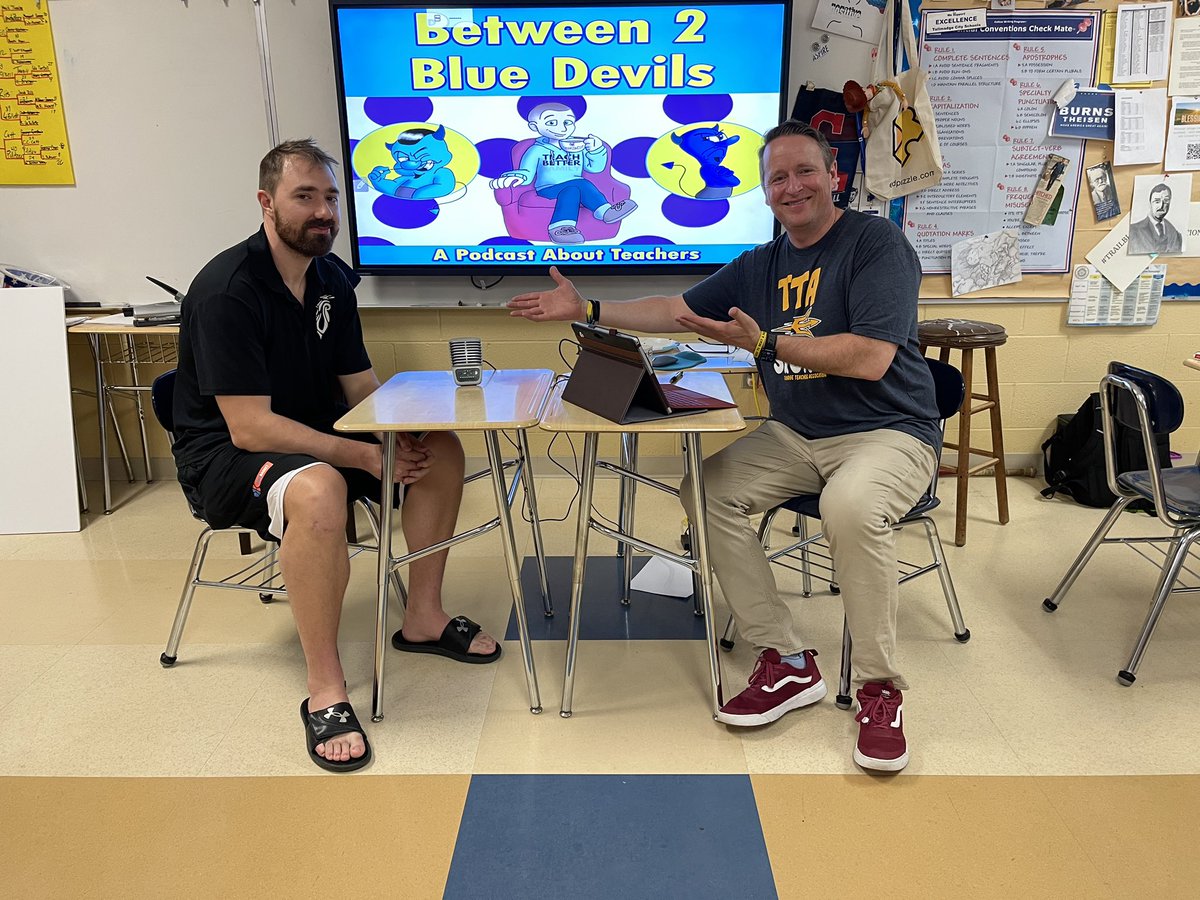 THSMr_Horner's tweet photo. Got to sit down with @DustinSimcox today and chat THS, hoops, and all about the amazing things he is doing! His story is 🔥🔥🏀🏀! This episode will drop in a few weeks! Can’t wait!! #between2bluedevils #tallmadge #family @tcstweets1 @Tallmadge_AD @Tallmadge_BBK @TallmadgeMiddle https://t.co/BVWBeqPCI7