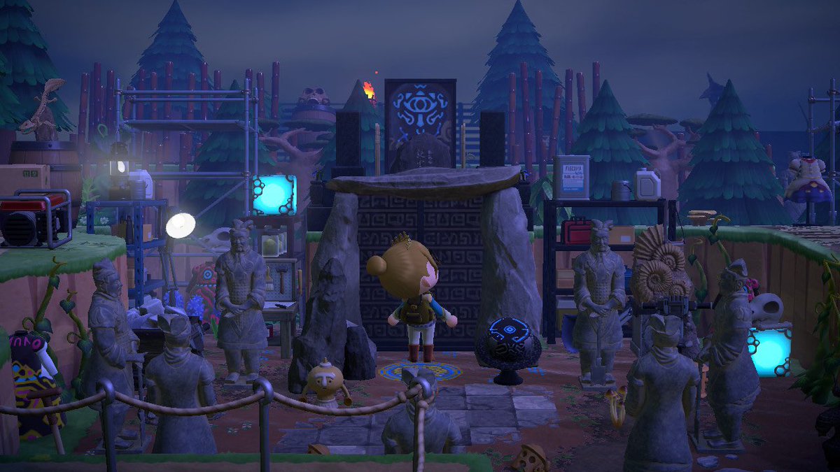 StanglassACNH's tweet photo. Zelda researching some of the ancient ruins of Skyloft 📚📜 #zeldacore #zelda #ACNH #BOTW https://t.co/nCjygRSovK