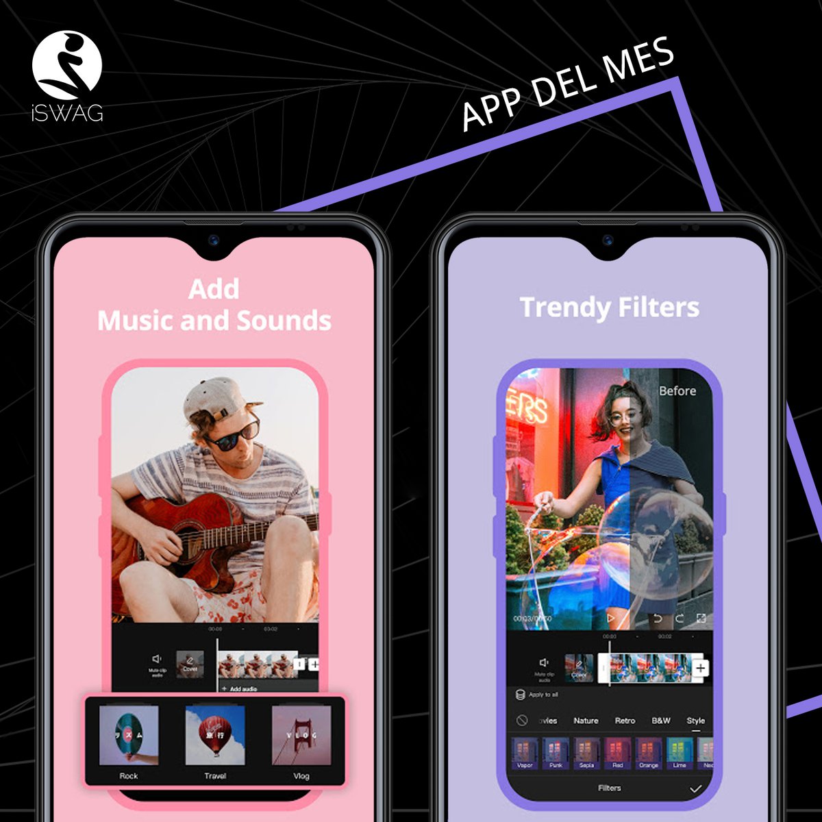 iSWAGmobile's tweet photo. Iswag te presenta @capcutapp, una aplicación de edición de video todo en uno, que te ayuda a crear videos increíbles.

Corte, retroceda y cambie la velocidad: hacer las cosas bien es más fácil que nunca.

#iswagmobile #app #Capcut #fun #entertainment #filters #android #Colombia https://t.co/9tImPwJ7EZ