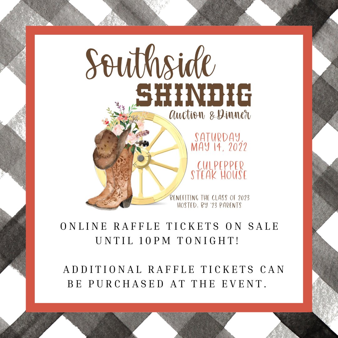 RHHS23SrParents's tweet photo. Southside Shindig is TOMORROW!  https://t.co/GktmHCs3TL  @RHHS2023 @RHHSHawks @heathstuco @spirit_builders https://t.co/PsIEg3sT0G