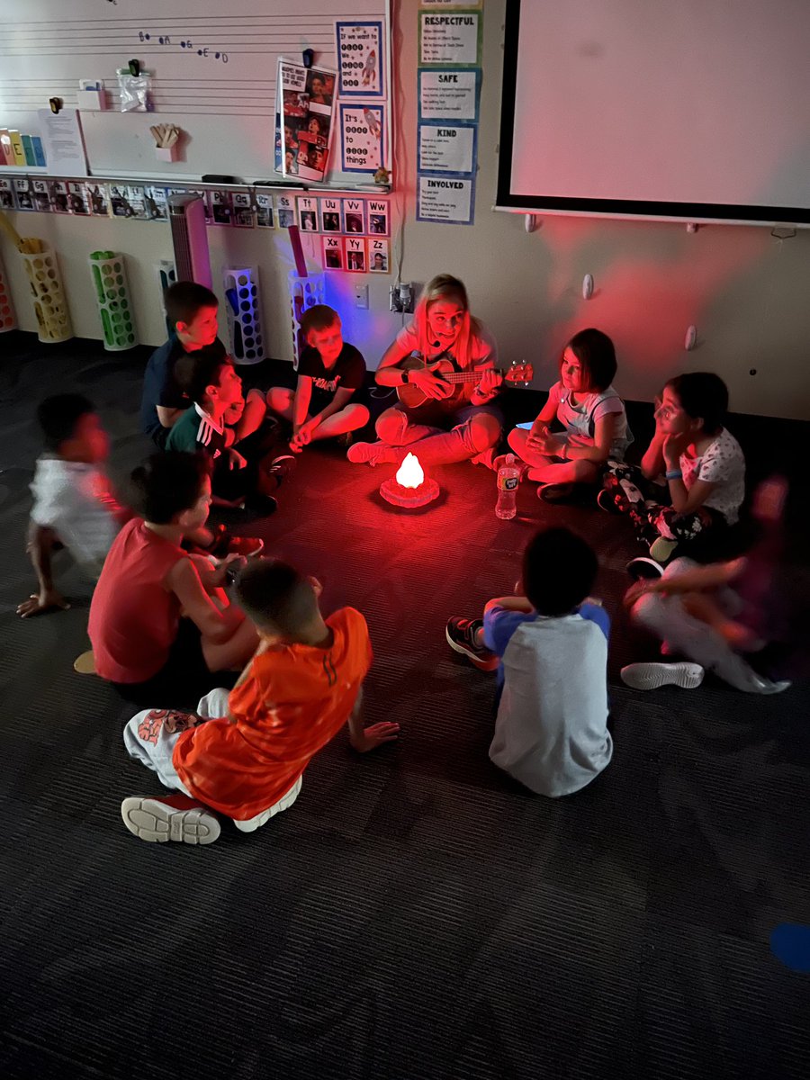 mrsmainmusic's tweet photo. Camp Main is open and rockin’ in the music room! We sang camp songs (practicing call and response, echoing, &amp; more!) and heard not-so-spooky stories in our parachute tent. Open all next week to maximize the learning fun! #studentengagement #big3 #opsmomentsthatmatter @RocketsRR https://t.co/cHJIa8YHwq
