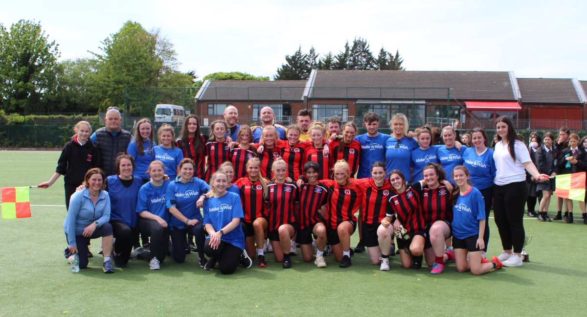 BrayLoreto's tweet photo. A big thank you to the 6th Years and Teachers who played a high quality soccer match for the @MakeAWish_ie  today. Thank you to everyone who supported the event; those who bought match tickets, raffle tickets and those who donated online. https://t.co/hLjPbGry5N