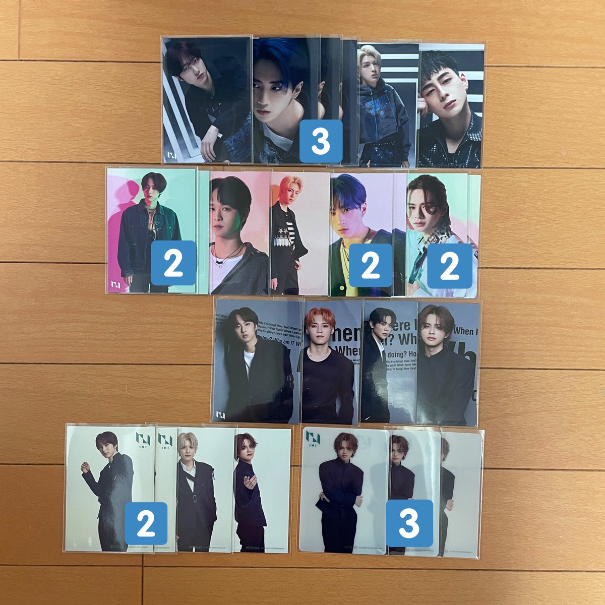 oshiwasanso's tweet photo. 【譲】
・トレカ
A：尾崎 許×3 髙塚 西
B：尾崎×2 後藤 佐野 許×2 松田×2
通：尾崎 木村 藤牧 松田
タワレコ：尾崎×2 髙塚 松田
hmv：松田×3

・アザジャ
A：佐野 許×4 西 松田
B：尾崎 木村 髙塚
通：木村 許 西 藤牧

【求】全て同種田島（＞＞池﨑）

郵送希望です

#INI交換 #INI譲 #INI求 https://t.co/aJWn36Ocpe