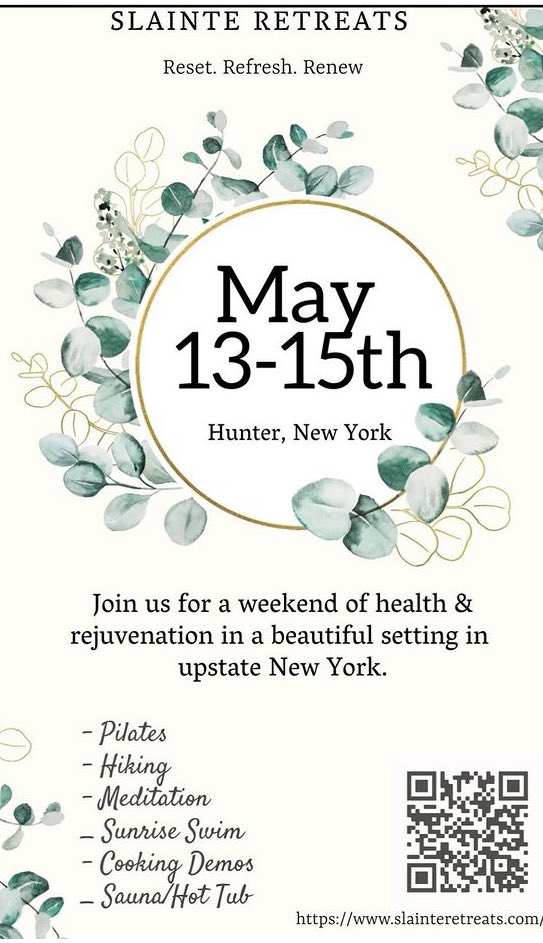 Best wishes to <a href="/shellyhackett1/">Michelle</a> and @brettface92 kicking of their first Sláinte Retreats weekend. #GlobalIrish #IrishInNYC ☘️