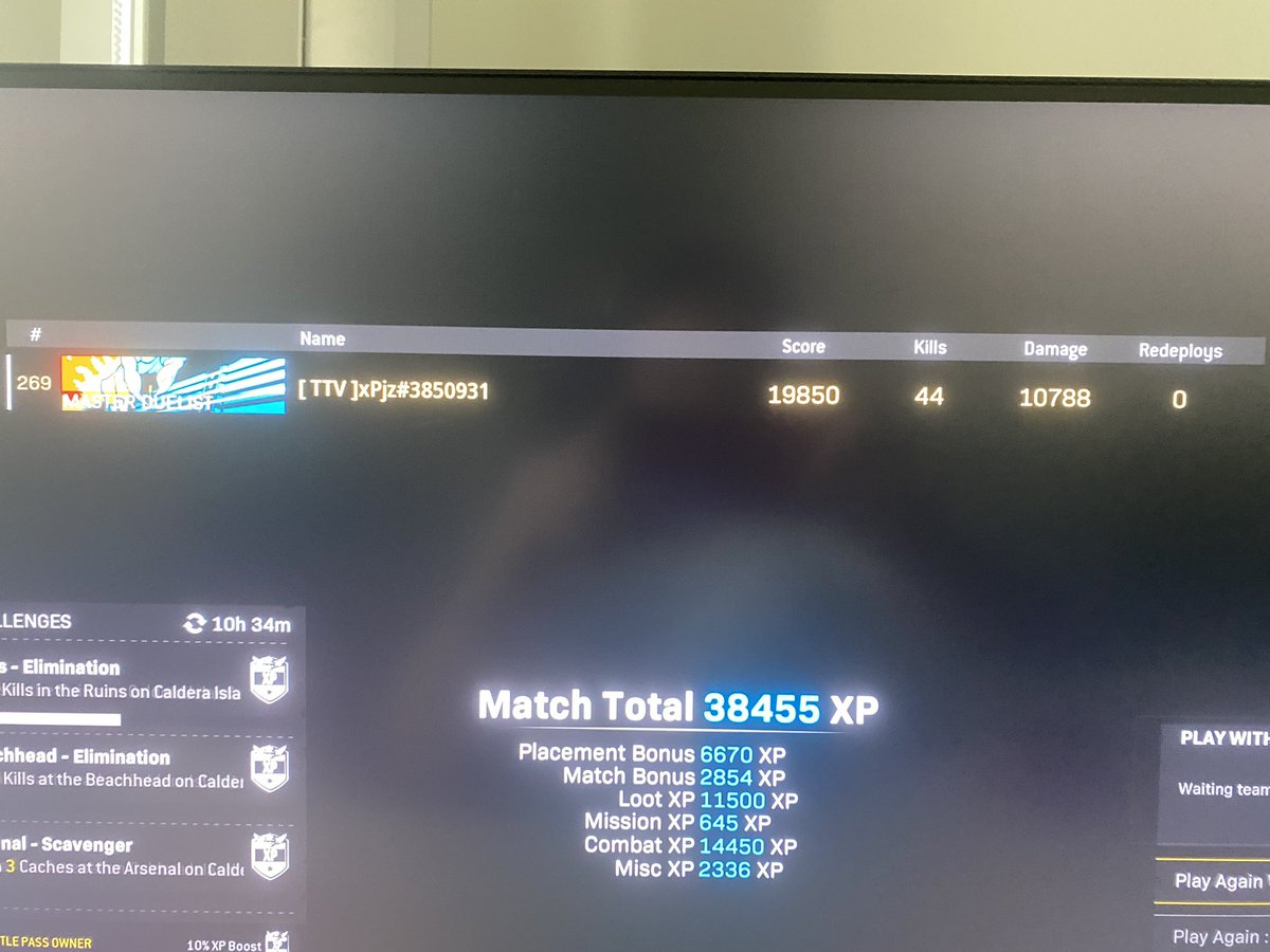 Just dropped 44 kills in rebirth solos!! 
My new console record!