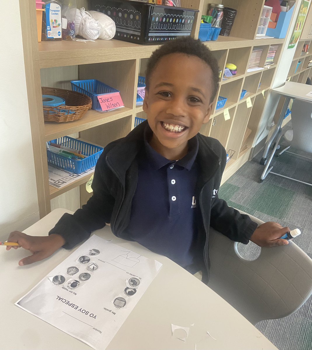 Liberty_STEAM's tweet photo. Continuing to practice with the verb “gustar” in Spanish enrichment class with Profe! #LibertyForAll https://t.co/IPLpAdzIgB