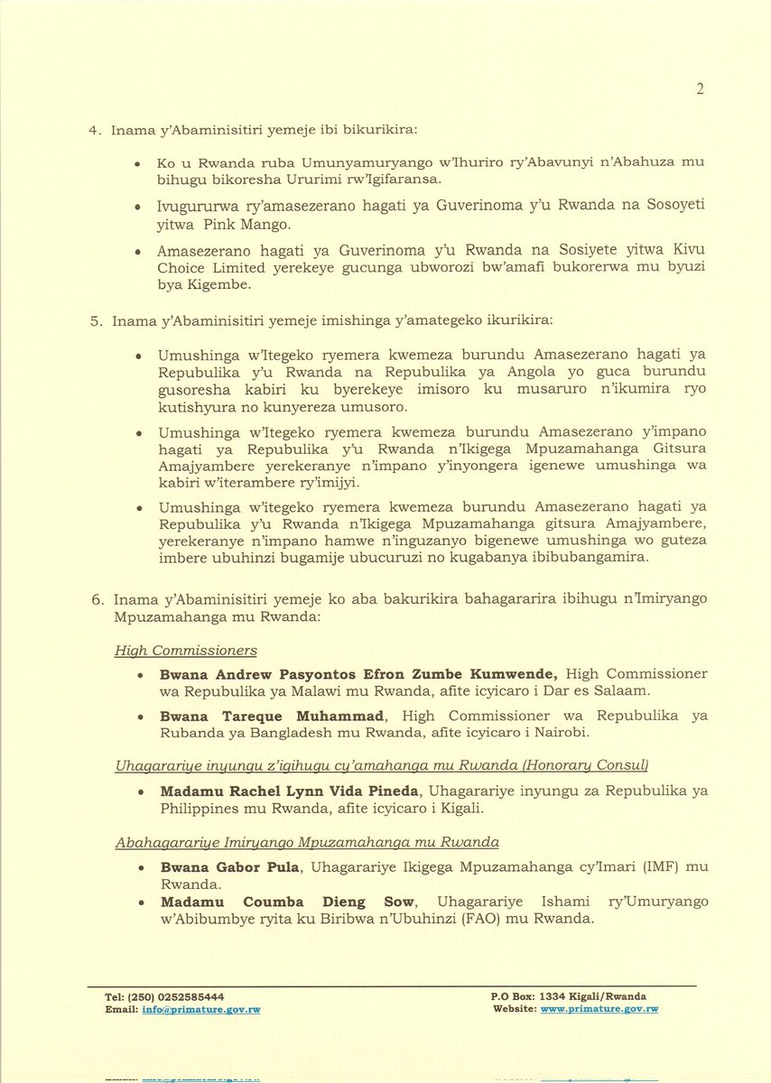PrimatureRwanda tweet picture