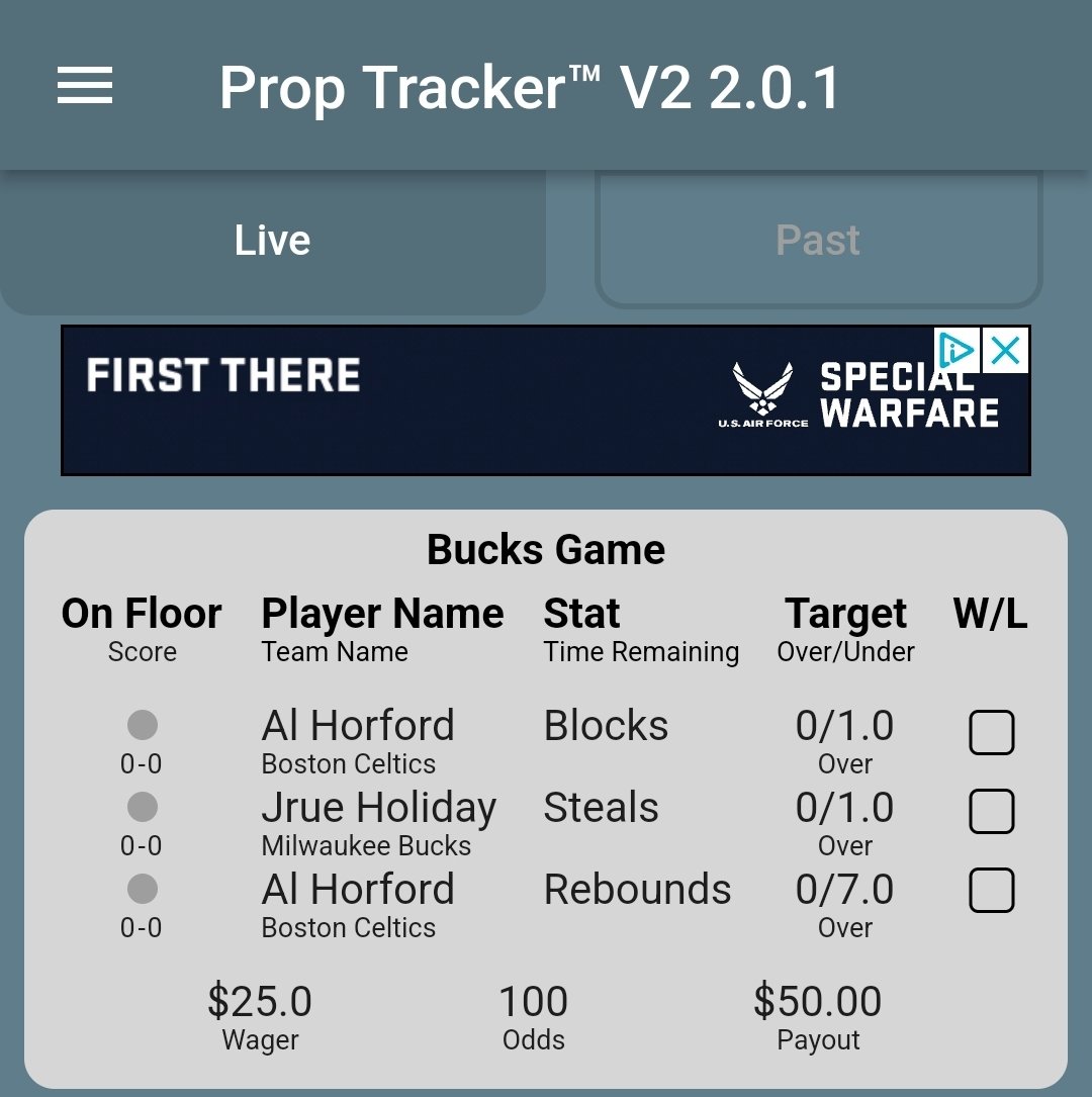 Our co-founder is running this play tonight for the Bucks/Celtics matchup. Have a play your tracking? Want to track your plays LIVE? Come track with us at the Prop Tracker! linktr.ee/proptracker #GamblingTwitter