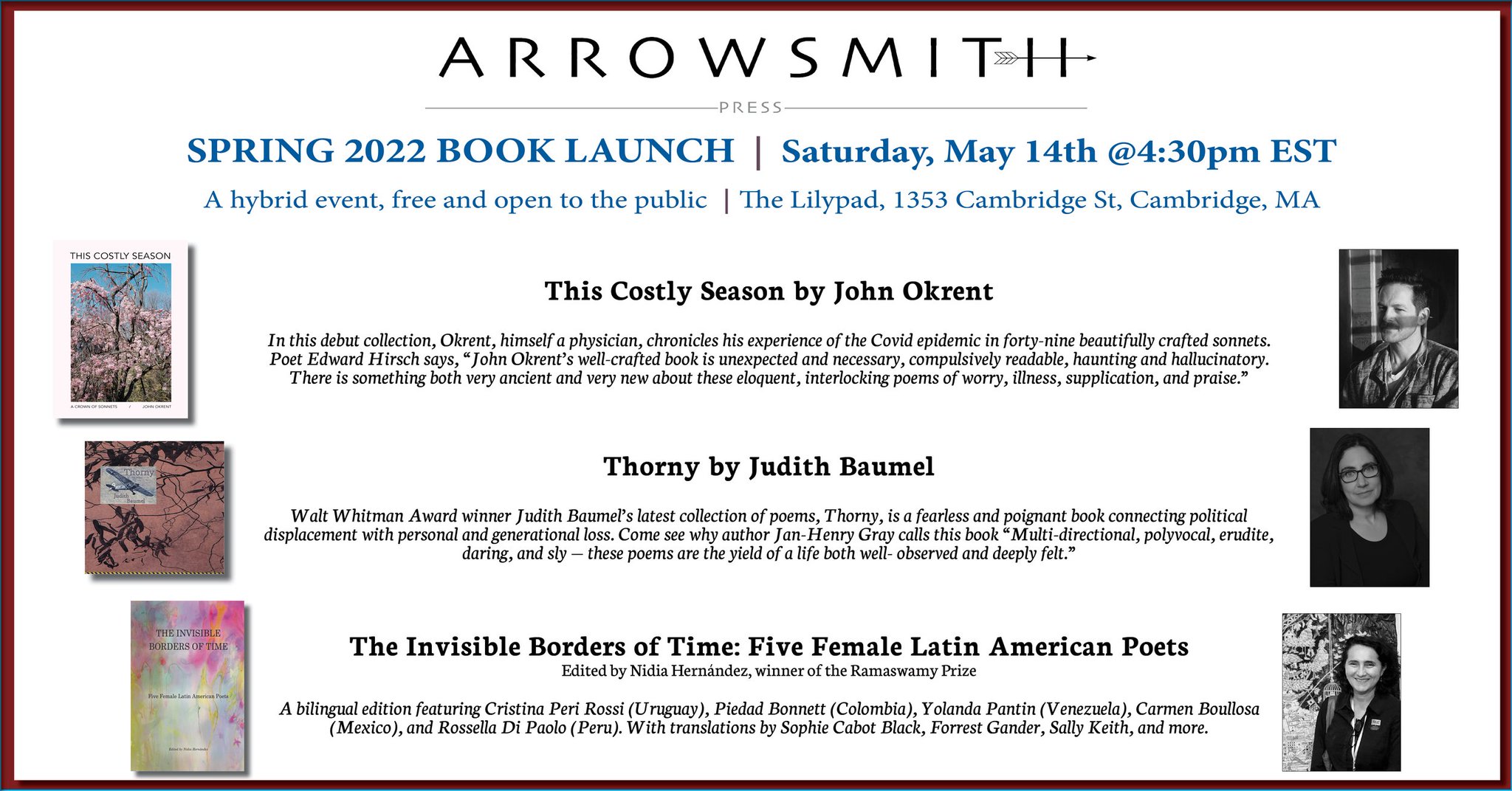 Arrowsmith Press on Twitter "EVENT REMINDER Dr. John Okrent is in the