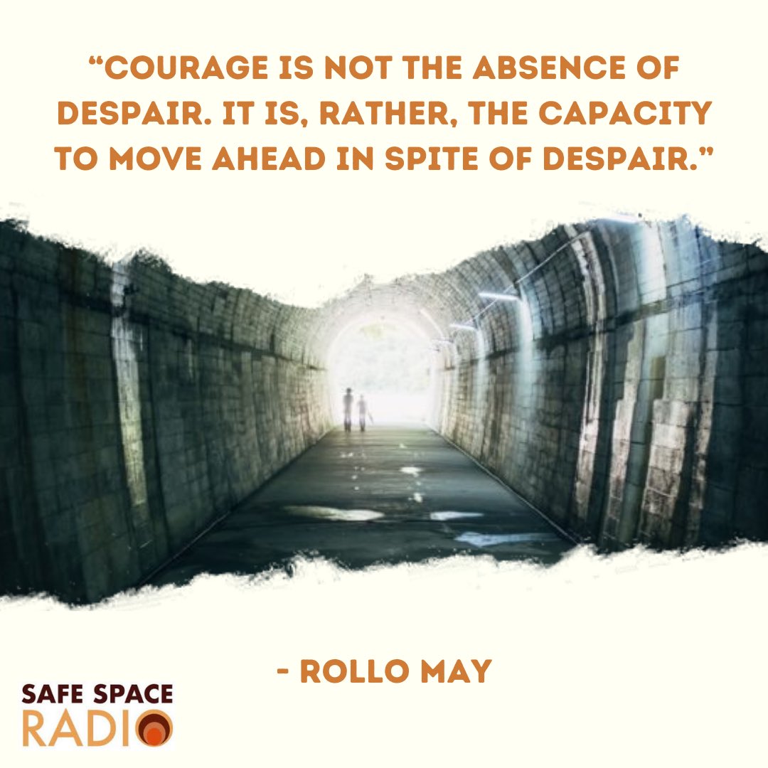 Courage is the choice to act even when we feel afraid. It forces us to confront fear, shame, and stigma. This show is about how accessing our own courage also supports our mental health and well-being. Find the episode here: safespaceradio.com/profiles-in-me…
#mentalhealthawarenessmonth