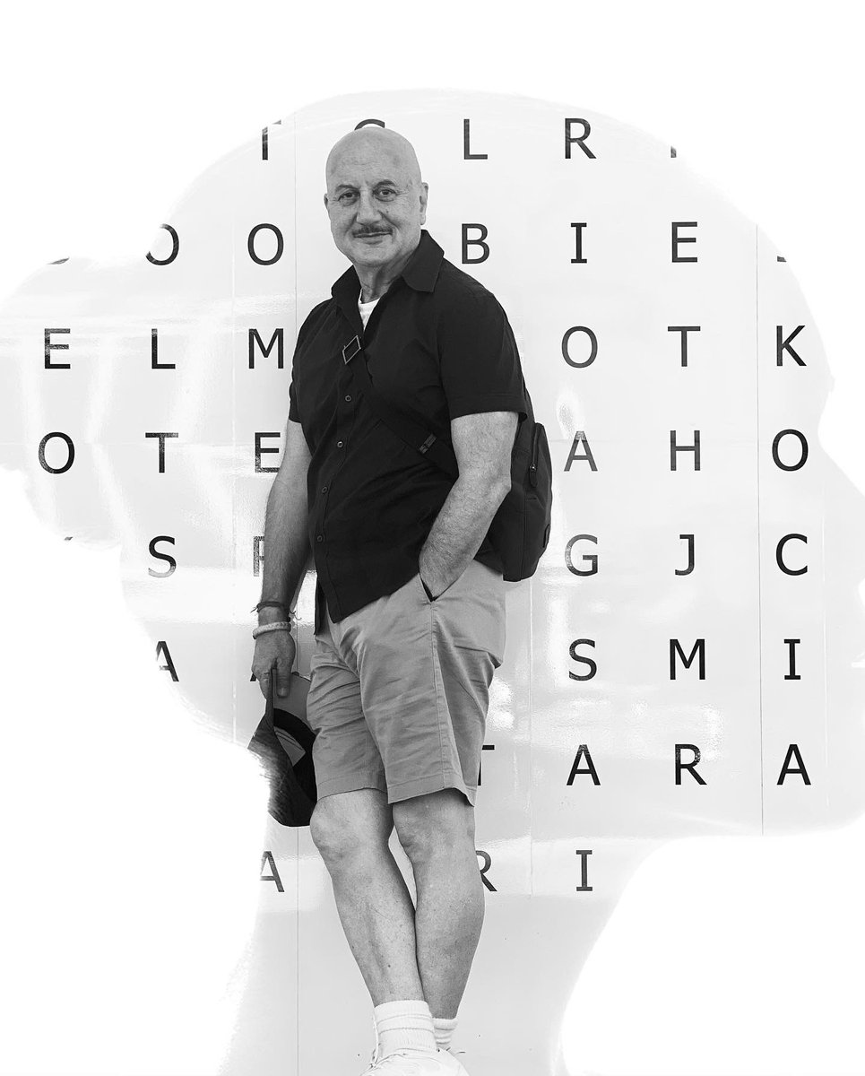 AnupamPKher's tweet photo. “If plan ‘A’ didn’t work the alphabet has 25 more letters!” :) #JustSaying #TryTryAgain https://t.co/FJ8aalU9d6