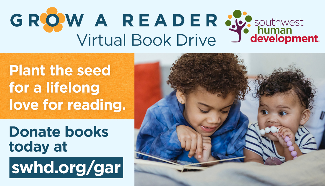 SWHDaz's tweet photo. When you give a child a #book, you give them the chance to experience new worlds as well as connect with their culture and family. #GrowAReader donations give Arizona children the books they need to blossom into lifelong readers. Donate now at https://t.co/AEavutk4QX ๐ป ๐ https://t.co/musqnPZ3jh
