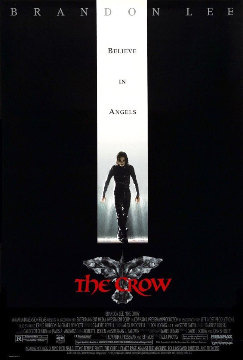 🎬MOVIE HISTORY: 28 years ago today, May 13, 1994, the movie 'The Crow' opened in theaters!

#BrandonLee #MichaelWincott #ErnieHudson #RochelleDavis #BaiLing #DavidPatrickKelly #AngelDavid #JonPolito @TonyTodd54 #SofiaShinas #MichaelMassee #LaurenceMason #AnnaLevine #BillRaymond