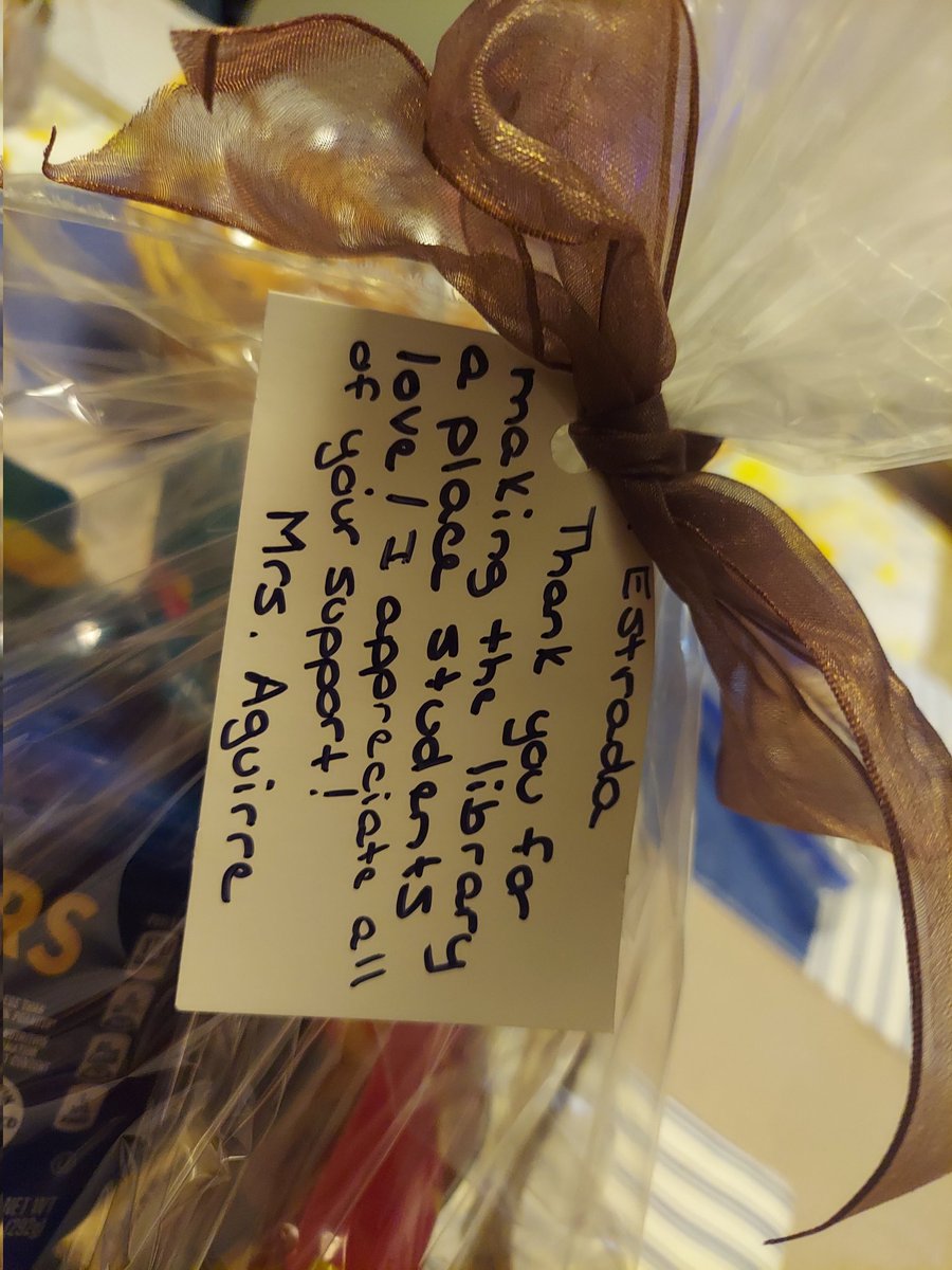 Thank you very much for the Amazing Basket of Appreciation Mrs. Sandra Aguirre 😊 <a href="/SAguirre_TISD/">Sandra M. Aguirre</a>