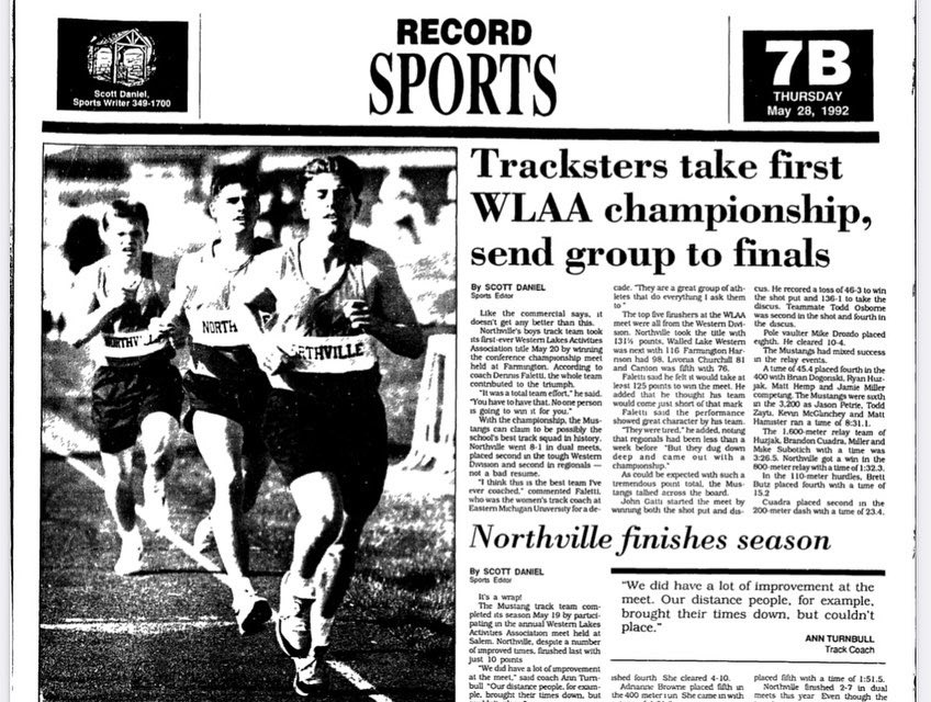 1 week shy of 30 years since the boys won a conference championship. Took home our first KLAA 🏆 this evening! Girls finish 2nd, and both teams won the KLAA West Division! <a href="/nvilleathletics/">Northville Athletics</a>