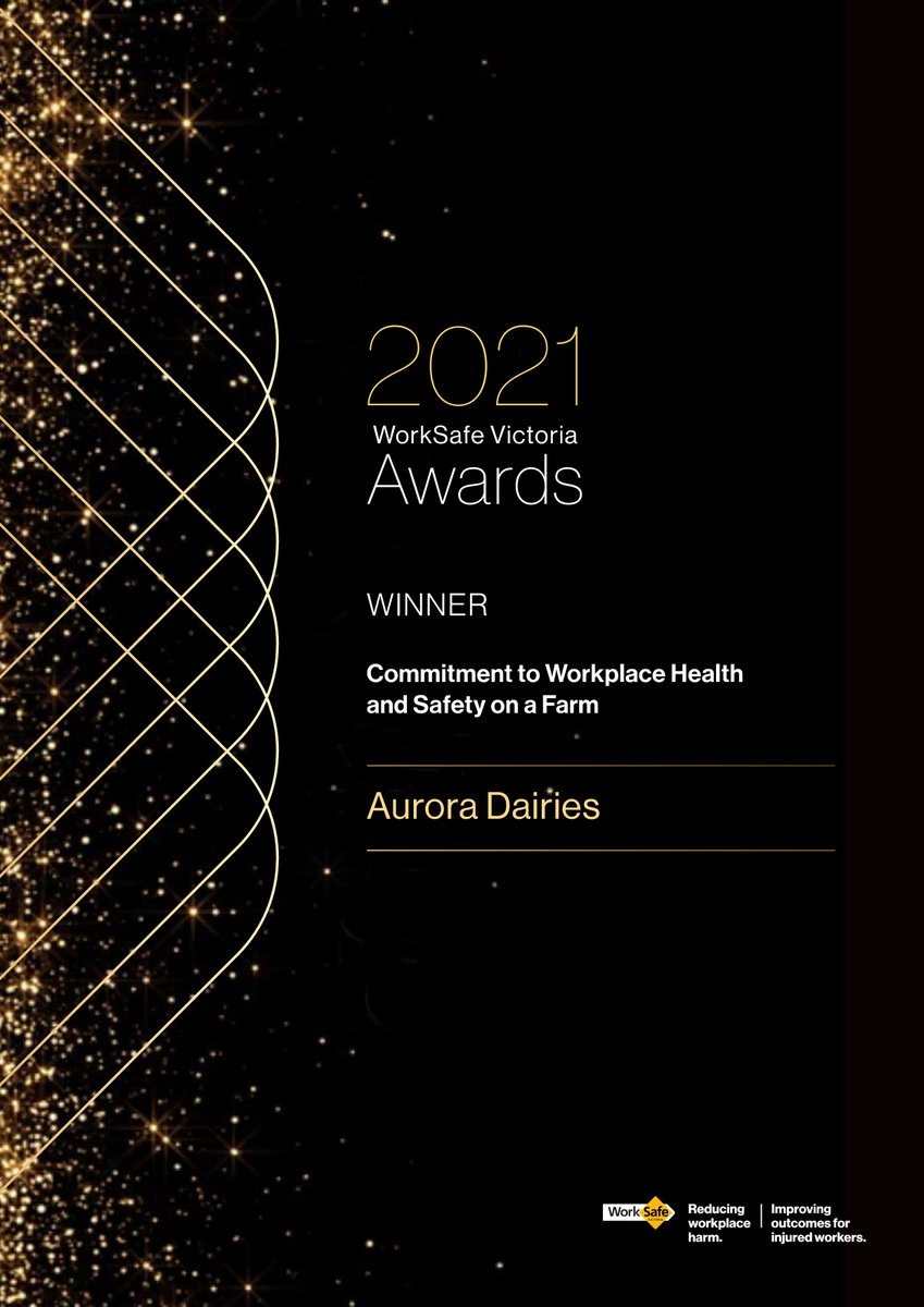 Congratulations to Aurora Dairies for winning the WorkSafe Victoria award for their  ‘Commitment to Workplace Health and Safety on a Farm’.
iTRAKassets developed the WorkSAFETY+ PROGRAM for Aurora Dairies and can be adapted into all farm environments. Call Stewart on 0400 488 553