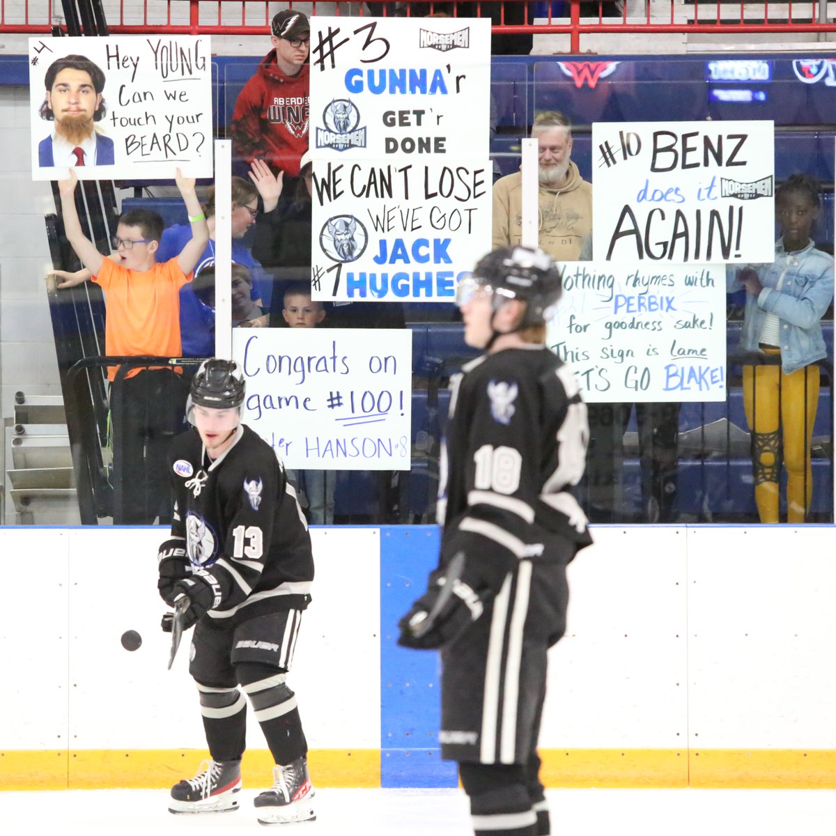 StCloudNorsemen's tweet photo. OVERTIME IN GAME 3!

St. Cloud &amp; Aberdeen giving us bonus hockey for the second time this series. All tied up 2-2. Norsemen goals by Jackson Hughes and Gramm McCormack. SOG 30-20 in favor of St. Cloud. Norsemen allowed just one shot in the 3rd, 14:55 into the period.

#WeTheNorse https://t.co/PoHBYJVTLg
