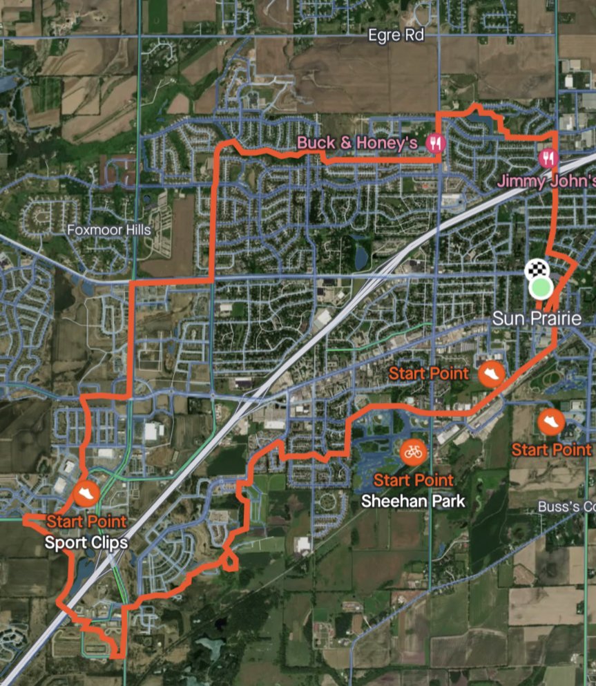 SPMoves's tweet photo. Looking for some awesome off-street trails to ride? 95% of this 14mi loop is off-street in #SunPrairie #bicycle #trails #GetOutAndRide https://t.co/JmgYps0X3j
