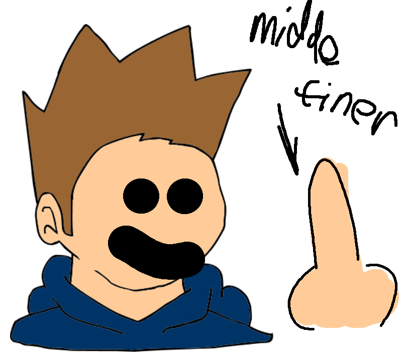 tom don like edds fact nerd, he gibe middle finger..