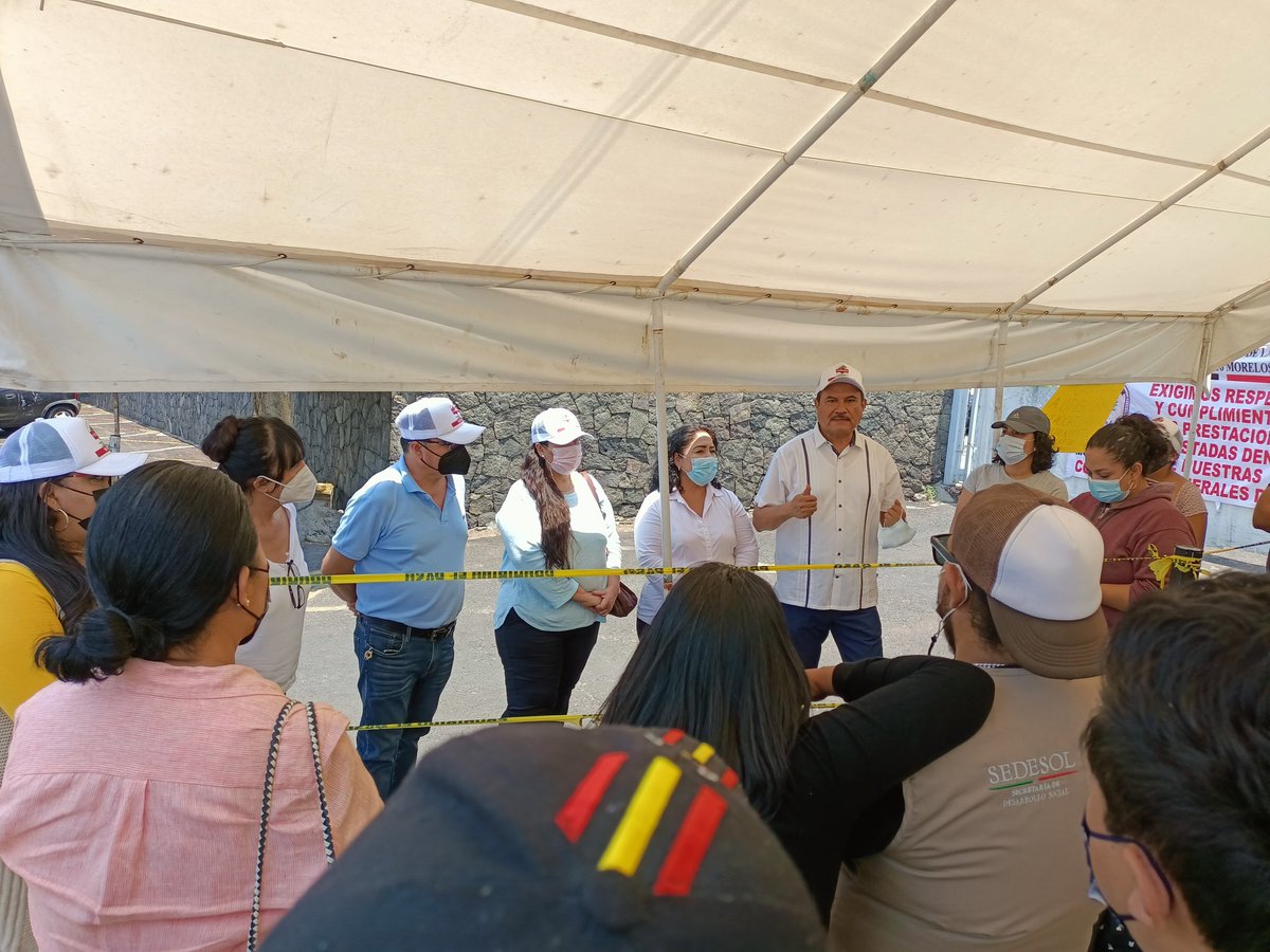 #Enterate 
#FuerzaFedessp
#FedesspMor
#Sntsbientar 
La dirigencia de la Fedessp Morelos, en apoyo solidario con los
compañeros trabajadores sindicalizados de la Secretaría de Bienestar. Con unidad y  lucha logramos el pago pendiente de nuestras prestaciones! 
<a href="/ViveMorelos/">@luismrodriguez13</a>