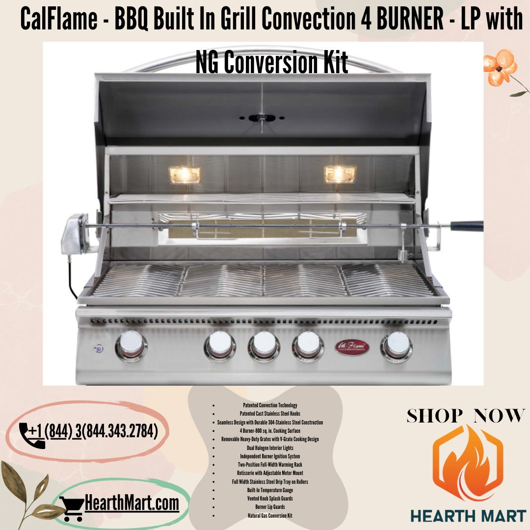 HearthMart's tweet photo. CalFlame - BBQ Built In Grill Convection 4 BURNER - LP with NG Conversion Kit
SHOPNOW:https://t.co/NCfKcJ83Lk
#HearthMart #calflame #grill #burner #lp #bbq #USA #shopnow https://t.co/3CIvCEz3lH