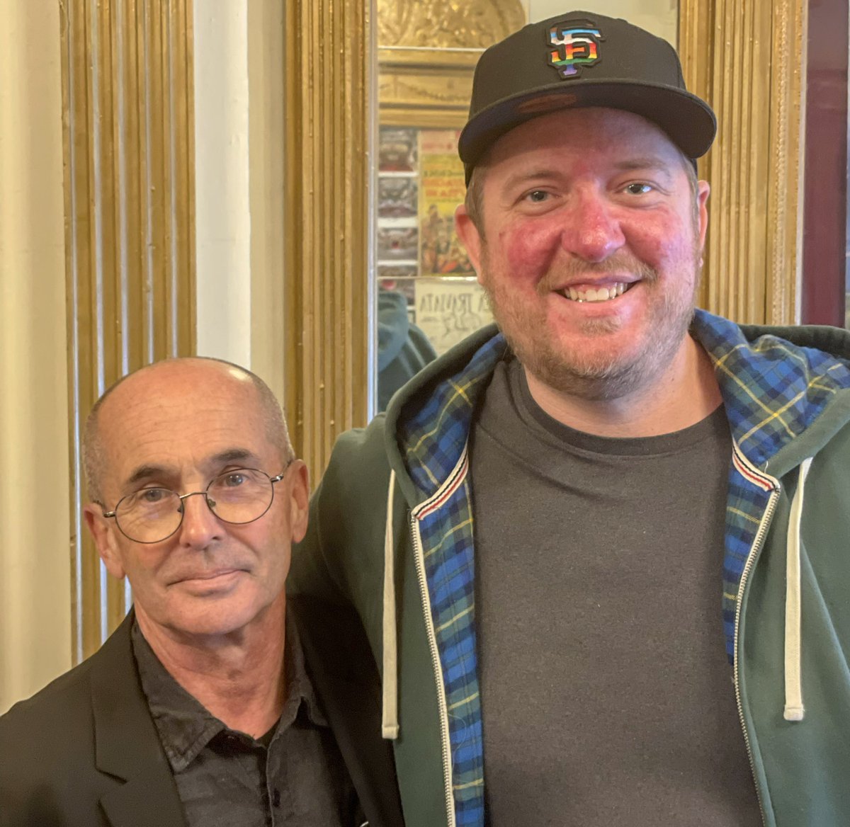 MrRyanBosch's tweet photo. I got to the @donwinslow event in Providence a bit early and he was in the lobby! So stoked to get to meet him. If you haven’t read any of his books, please go search him out. Read CITY ON FIRE and then read his CARTEL trilogy. #DonWinslowBookClub https://t.co/HY47UYoMgx