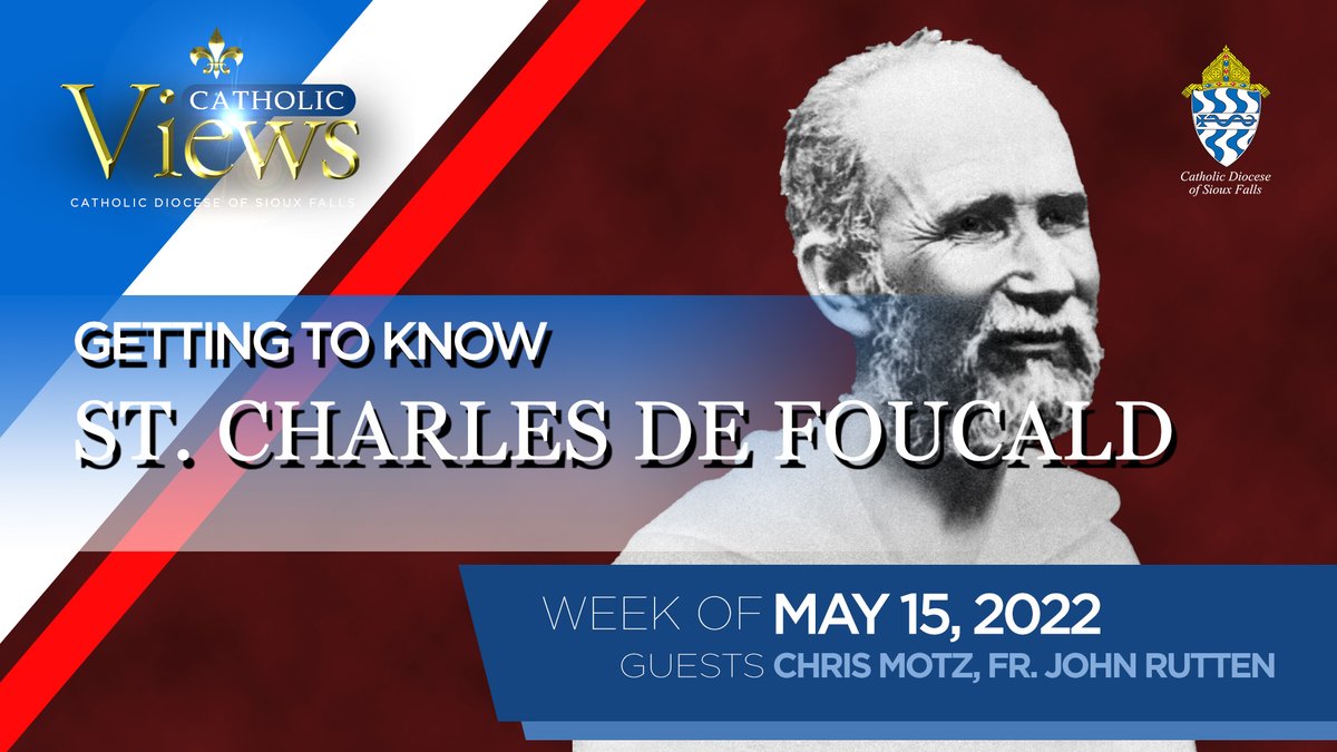 SFDiocese's tweet photo. The Church has a new #saint! Fr. John Rutten and Chris Motz join #CatholicViews to tell us about newly canonized St. Charles de Foucauld. He’s an unconventional saint who had a huge impact on Fr. Rutten. Don’t miss it!

https://t.co/akLS020h8r

#sfdiocese #catholicpodcast https://t.co/UJUfvQag17