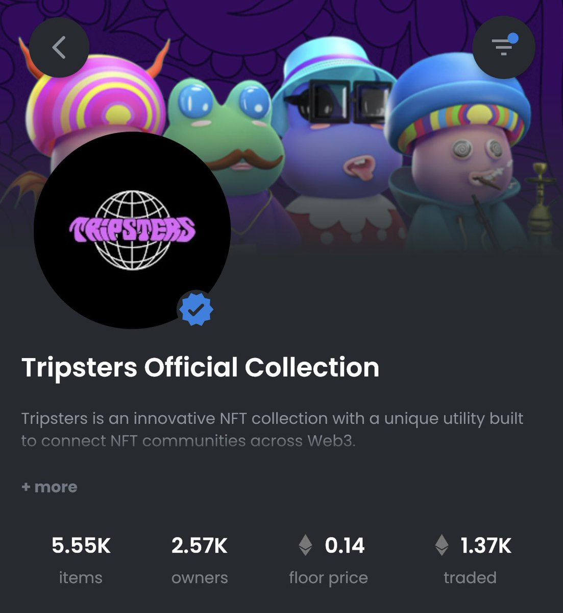 bonglovi's tweet image. TRIPSTERS ARE VERIFIED ON @opensea 

This week keeps getting better and better - 🍄❤️‍🔥