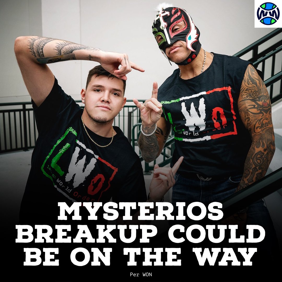 WrestlingWCC's tweet image. A split for Rey Mysterio and Dominik is reportedly on the way