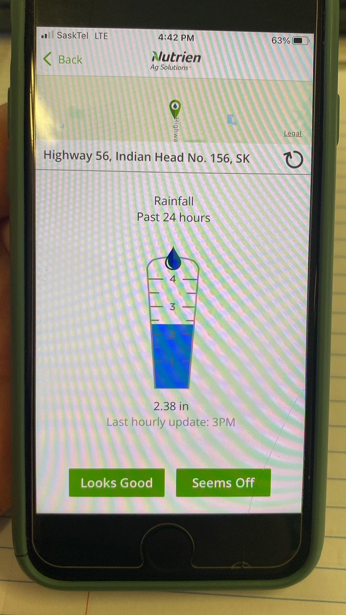 Nutrients rain gauge app coming in handy during this rain today <a href="/NutrienAg_SSK/">Nutrien Ag Solutions - South Saskatchewan</a> <a href="/NutrienLTD/">Nutrien</a>
