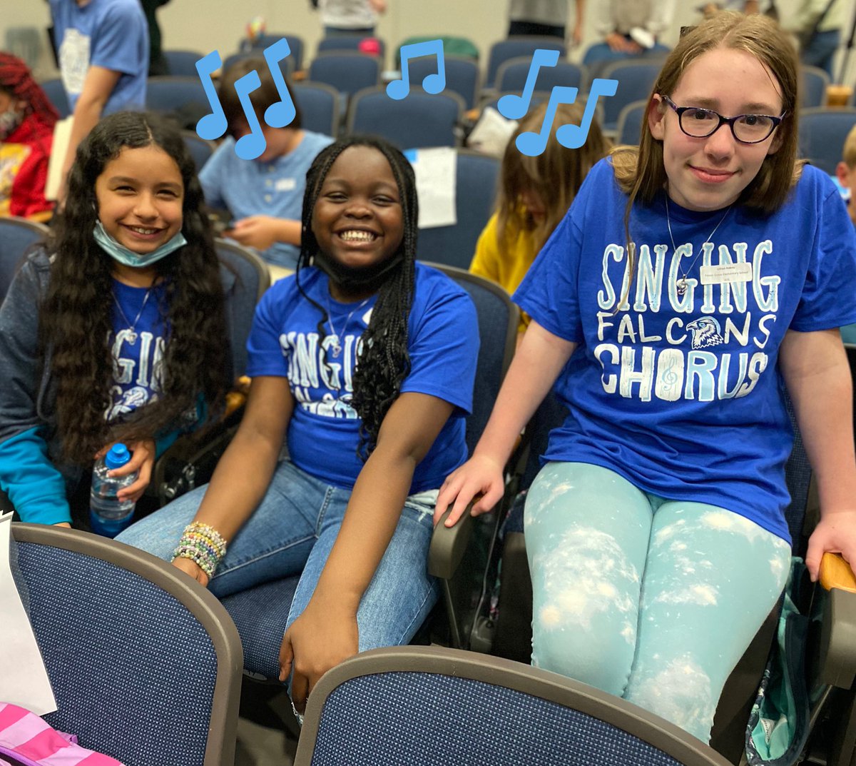 MrsLVMusic's tweet photo. These girls worked hard today and sang beautifully! Their hard work for the past 4-5 months is on display tomorrow @ 1:30 @ Riverside HS.  @epstanford did amazing work with them today as lcps’s guest conductor #proudmusicteacher @ForestGroveES @LCPSMusicDept https://t.co/piEh8GtgoD