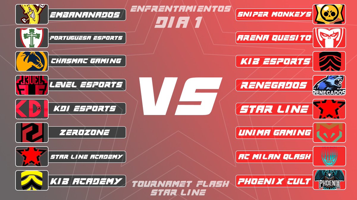 MAÑANA ‼️

FLASH TOURNAMENT by <a href="/StarLine_tw/">StarLine 🍁</a> 

A partir de las 16:00 🇦🇷 por el canal de <a href="/n_earz/">NeaRz</a> 

twitch.tv/nearz_z

Casteamos TODOS los partidos ✅

Los esperamos 👊🏽