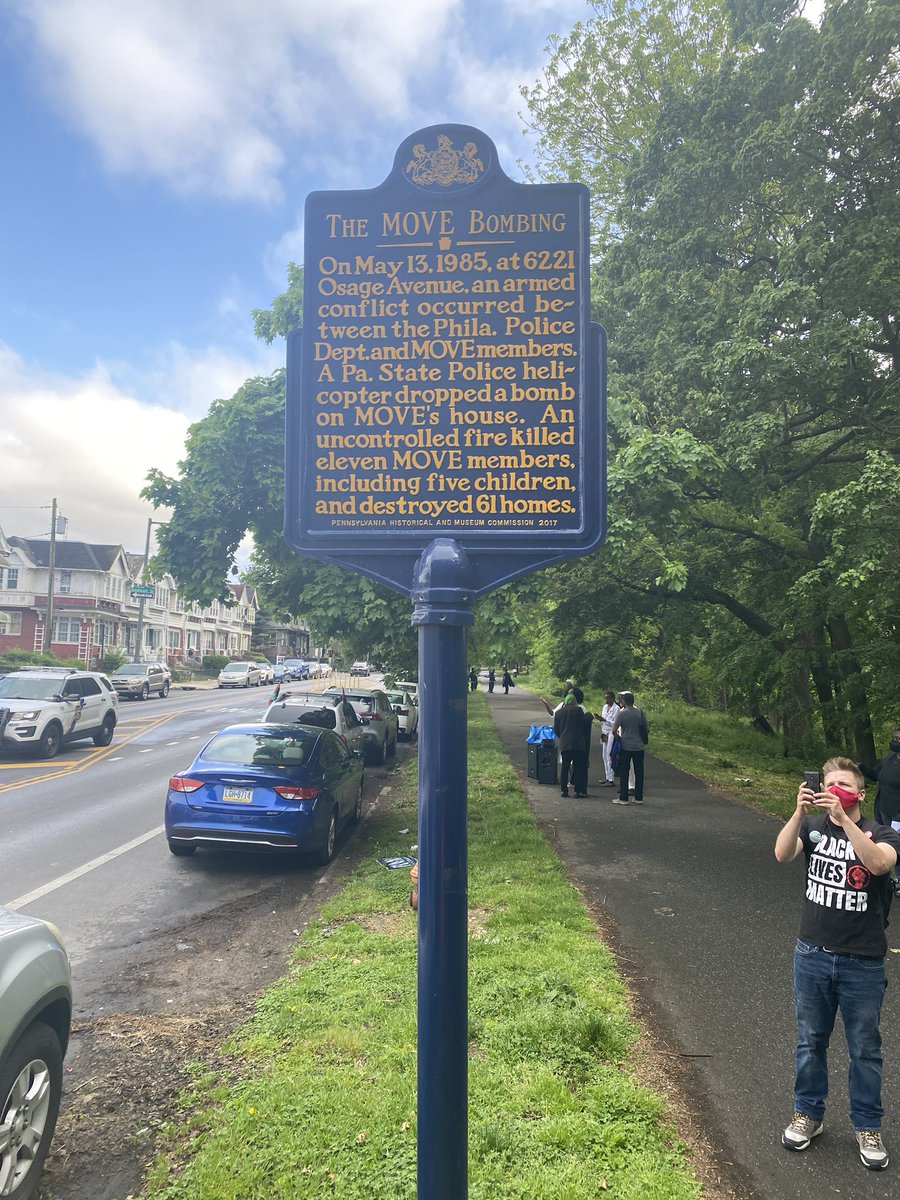 RobesonHousePHL's tweet photo. #OnAMove Every year, May 13, is a day of reverence in West Philadelphia. A time to gather on hallowed ground. A time to defend our dead and renew the mission to protect life. Thankful to the organizers. Please watch the full stream via @hate5six at: https://t.co/qRXn8cDE7a ❤️🙏🏾❤️ https://t.co/AQbSJKxPFU