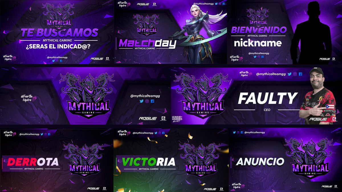 Viernes 13?, cualquier cosa puede pasar 👻👻👻

 de igual forma aquí les traemos esta línea grafica realizada para <a href="/mythicalteamgg/">Mythical Gaming</a> 🔥, 

espero les guste como nosotros en realizarla, ❤️ y 🔁 se agradece de corazón