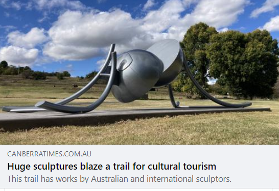 'The Snowy Valleys Sculpture Trail' review in the Canberra Times by Sasha Grishin. canberratimes.com.au/story/7730867/…