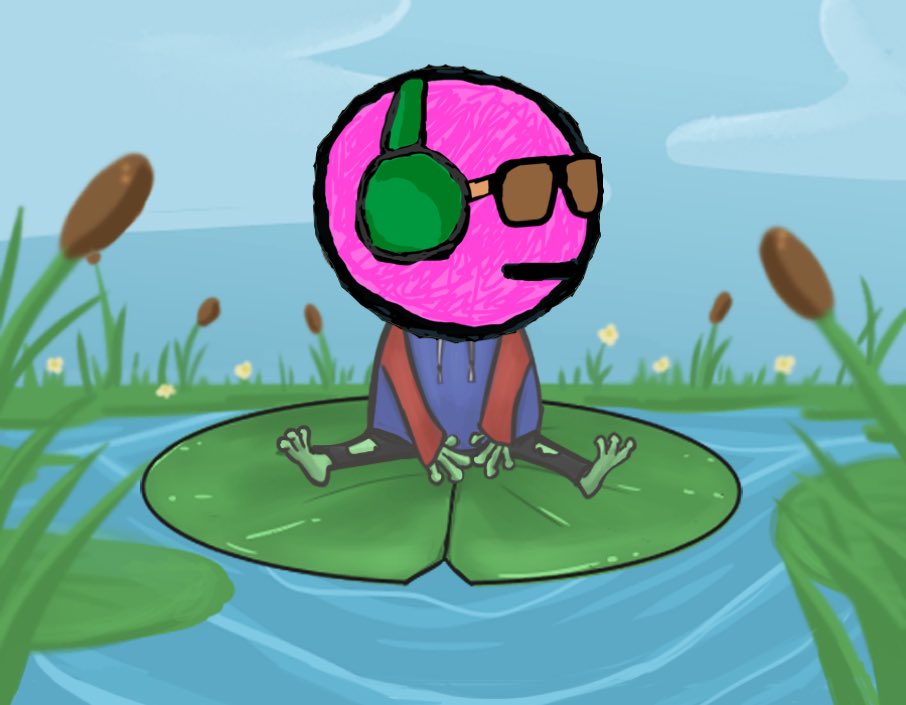 Won this cool lookin Froggy MFer just chilling in the pond. Thanks to the teams at <a href="/DbagMfers/">DBAG MFERS</a> and <a href="/ThePondNFTs/">The Pond NFTs</a> 🔥
