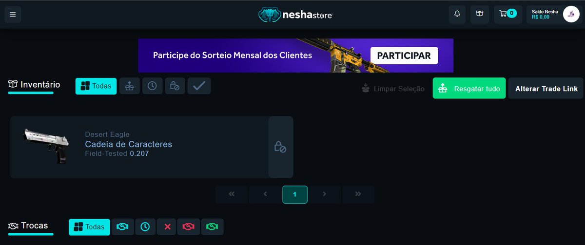 IgR_LoGh's tweet photo. Só esperando o trade lock para pegar a belezinha qque acabei de pegar na @Neshastore... Agora a Deagle encaixa... https://t.co/K0SRJTyAJX