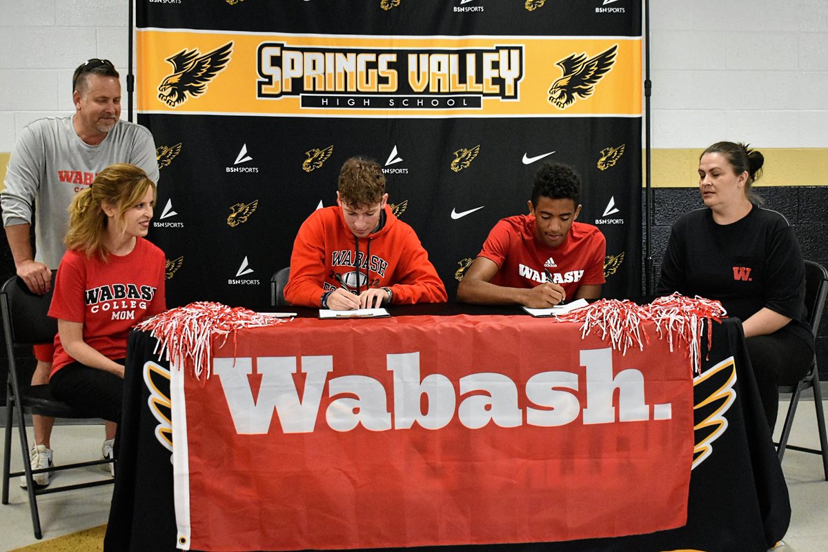 Signing ceremony tonight for two of the best to ever do it down at Springs Valley. Story's coming soon so be on the lookout.