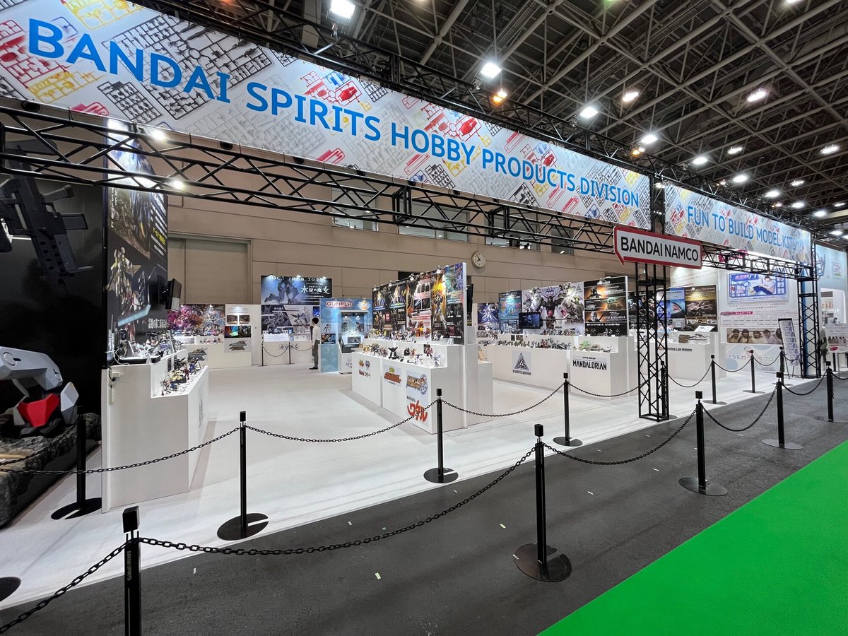 HobbySite's tweet image. 【#静岡ホビーショー ブース紹介！】
本日より一般公開日がスタート！
BANDAI SPIRITSブースの様子をご紹介！

新商品情報はイベントページでも掲載！

詳細はこちら☟
bandai-hobby.net/site/shs22/

#プラモデル #イベント