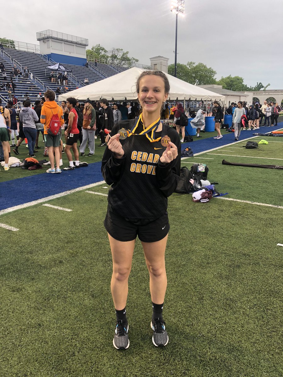 Lauren places 1st in High Jump and 3rd in Triple Jump!