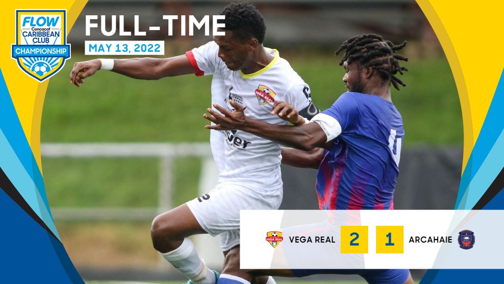Concacaf's tweet photo. ⌛ Full-Time:

@atlvegareal takes a 2-1 win over @arcahaiefc.

#FCCCC https://t.co/OEMhYm3Rq5