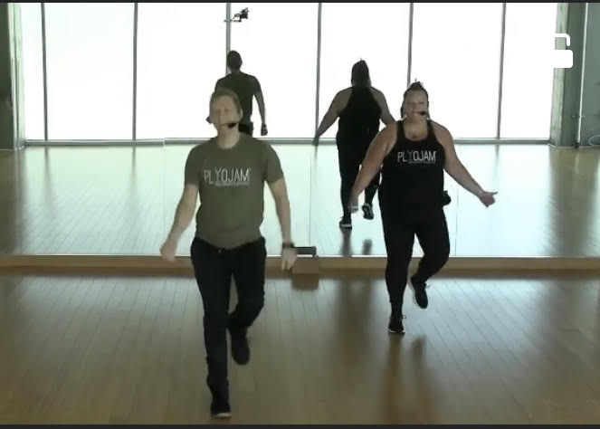 PlyoJam's tweet photo. Brand new intermediate workout with JACEY available now! This one is such a fun playlist with some great NEW routines and so amazing throwback. Get into it!!! 
@jasonlayden @staceybeaman #dancefitness #plyojam #cardiodance #cardioworkout #businesspartners #fitover40 https://t.co/XyLrO0g0Cr
