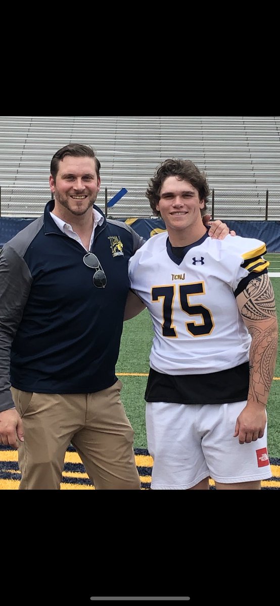 DomDechurch's tweet photo. Had a great time at Tcnj today, thank you for having me @Coach_Mershman @TCNJfootball https://t.co/oq8yHb8X45
