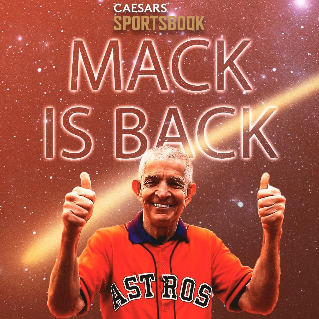 Caesars Sportsbook (@caesarssports) on Twitter photo MACK 👏 IS 👏 BACK 👏
<a href="/MattressMack/">@MattressMack</a> just placed a $3,000,000 bet on the Astros (+1000) to win the World Series ☄️
If he wins, this would be the LARGEST win at a legal Sportsbook ever: $30,000,000 🤯 MACK 👏 IS 👏 BACK 👏
<a href="/MattressMack/">@MattressMack</a> just placed a $3,000,000 bet on the Astros (+1000) to win the World Series ☄️
If he wins, this would be the LARGEST win at a legal Sportsbook ever: $30,000,000 🤯