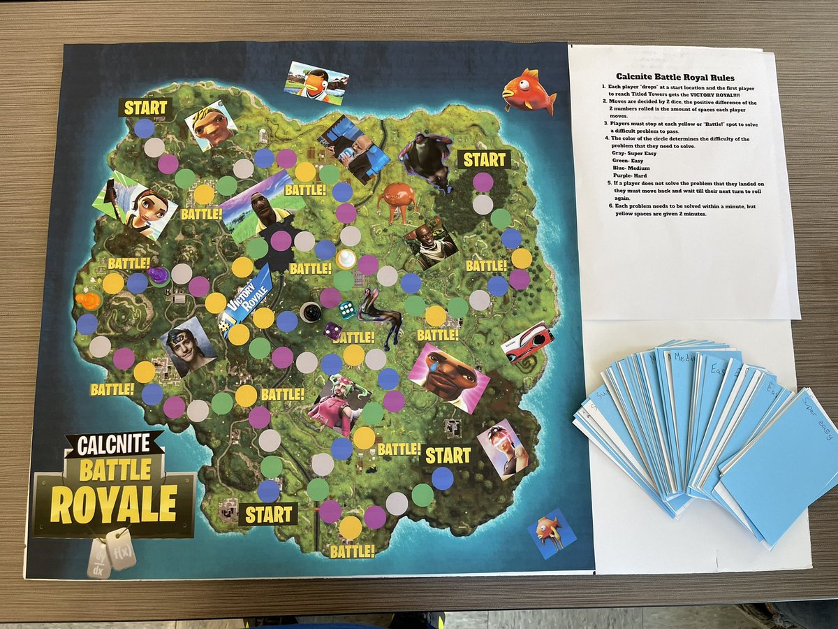 MSosanko's tweet photo. So proud of my Calc students who made board games for next year’s classes. https://t.co/r4aAldnWzh