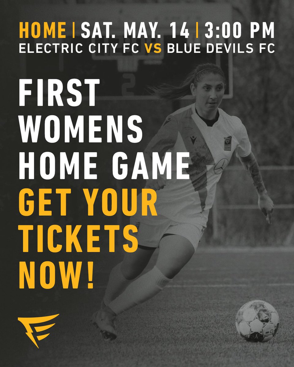 TOMORROW! ⚡☀️

It's our Women's Home Opener! 

📅: Saturday, May 14th, 3:00 pm
🆚: <a href="/TheBlueDevilsFC/">Blue Devils FC</a>
🏟️: Fleming College, Peterborough
🎟️: bit.ly/3wtD3us

#WeAreECFC | <a href="/L1OWomens/">League1 Ontario, Women’s Division 🇨🇦</a>