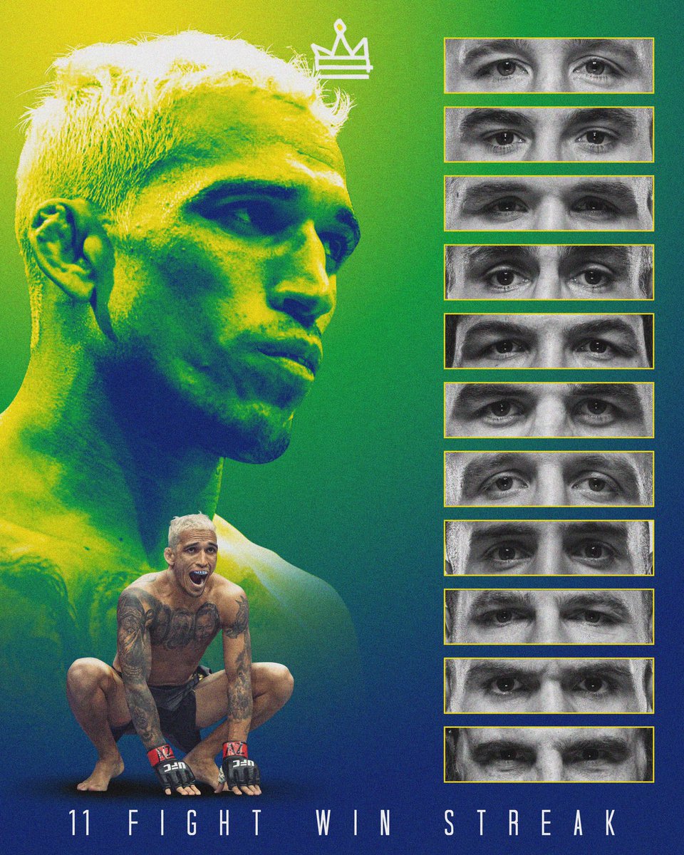 The champion has a name and it is @CharlesDoBronxs !!🇧🇷 11 Fights ➡️ 11 Wins. Rewriting the history books 📖🏺 #ufc #ufc274 #charlesoliveira