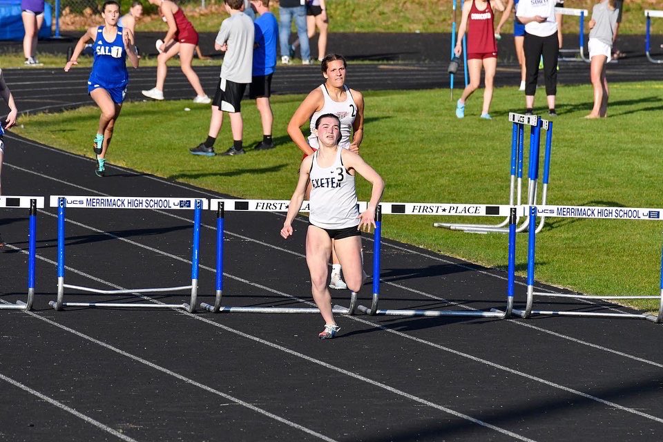 JonathanLavelle's tweet photo. #MeetRecord Sydney set two Meet records at the Merrimack Invitationa! 45.26 in the 300MH and 18’-8” in long jump! The Long jump was good to break the #ExeterHighSchool record set in 2012 18’- 6 1/4” https://t.co/Cwoc7i3w8f